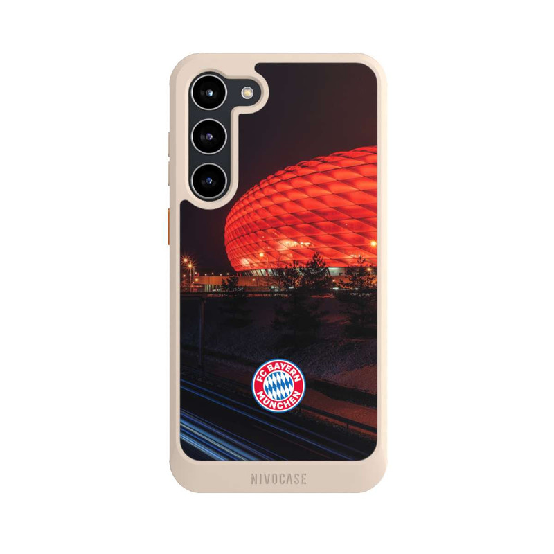 Galaxy S23 + NIVOcore Allianz Arena bei Nacht FCB