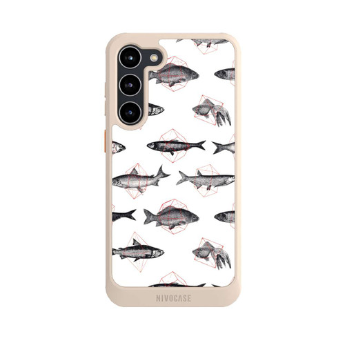 Samsung Galaxy S23+ NIVOcore Fische in Geometrie