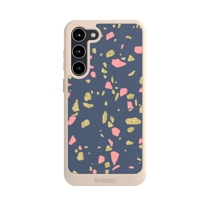 Galaxy S23 + NIVOcore Terazzo Gold-Optik