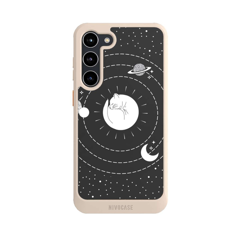 Galaxy S23 + NIVOcore Katze und Mond