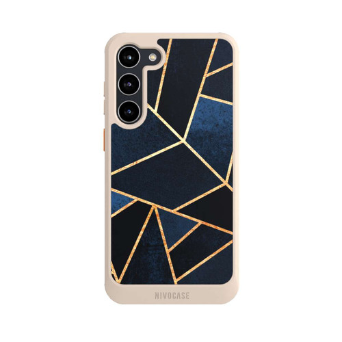 Samsung Galaxy S23+ NIVOcore Navy Stein Golddruck