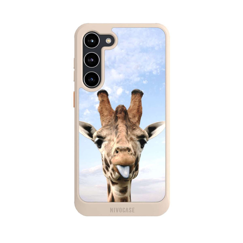 Galaxy S23 + NIVOcore Giraffe auf der Straße