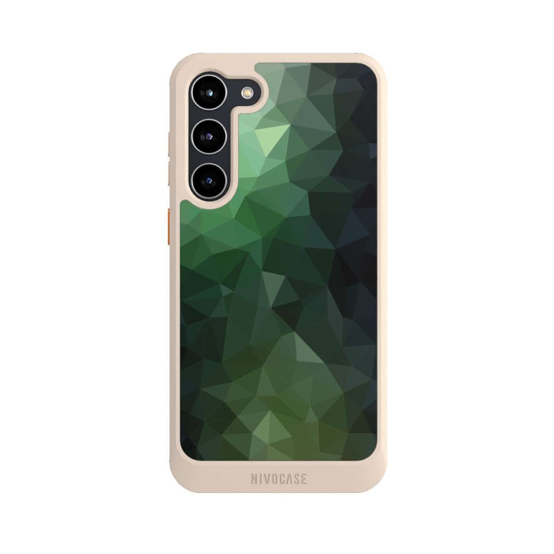 Galaxy S23 + NIVOcore Polygonal Mosaic Green