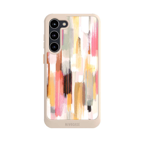 Samsung Galaxy S23+ NIVOcore Abstrakte Pinselstriche Herbsttöne