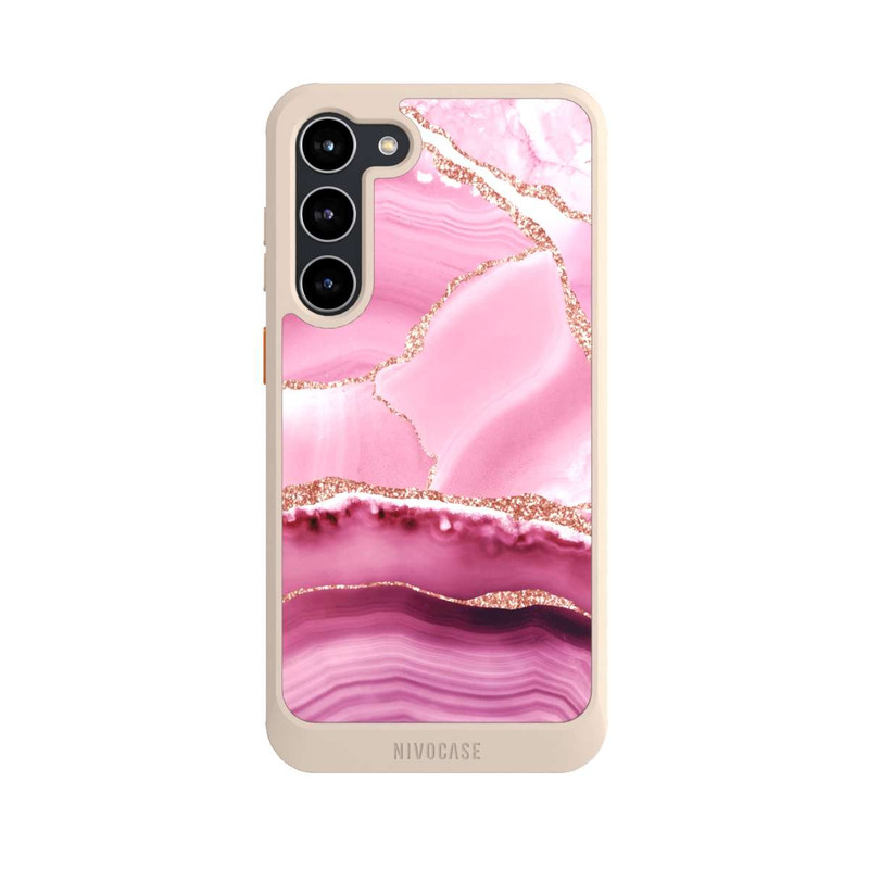 Galaxy S23 + NIVOcore Meerjungfrauen Pink Marmor