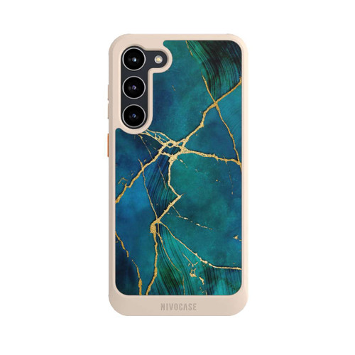 Samsung Galaxy S23+ NIVOcore Mineralischer Glamourlook Blaugold