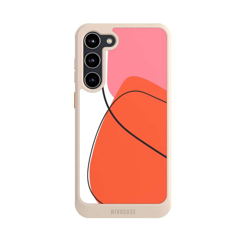 Galaxy S23 + NIVOcore Meine orangefarbene Kunst