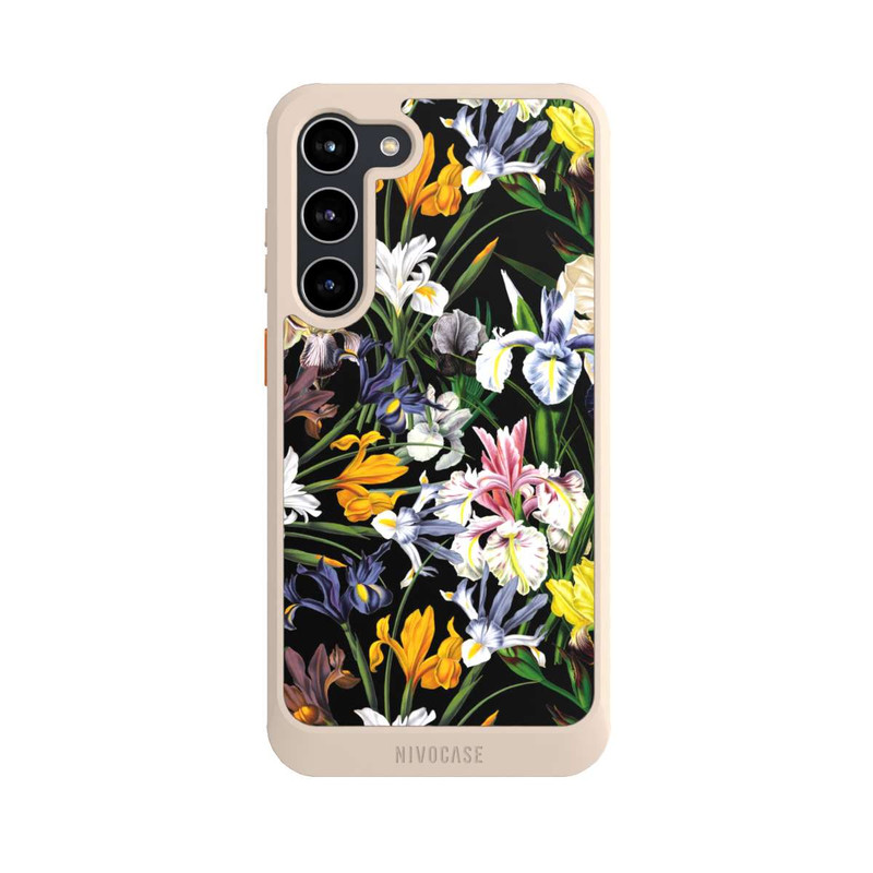 Galaxy S23 + NIVOcore Dunkle Wildblumentapete