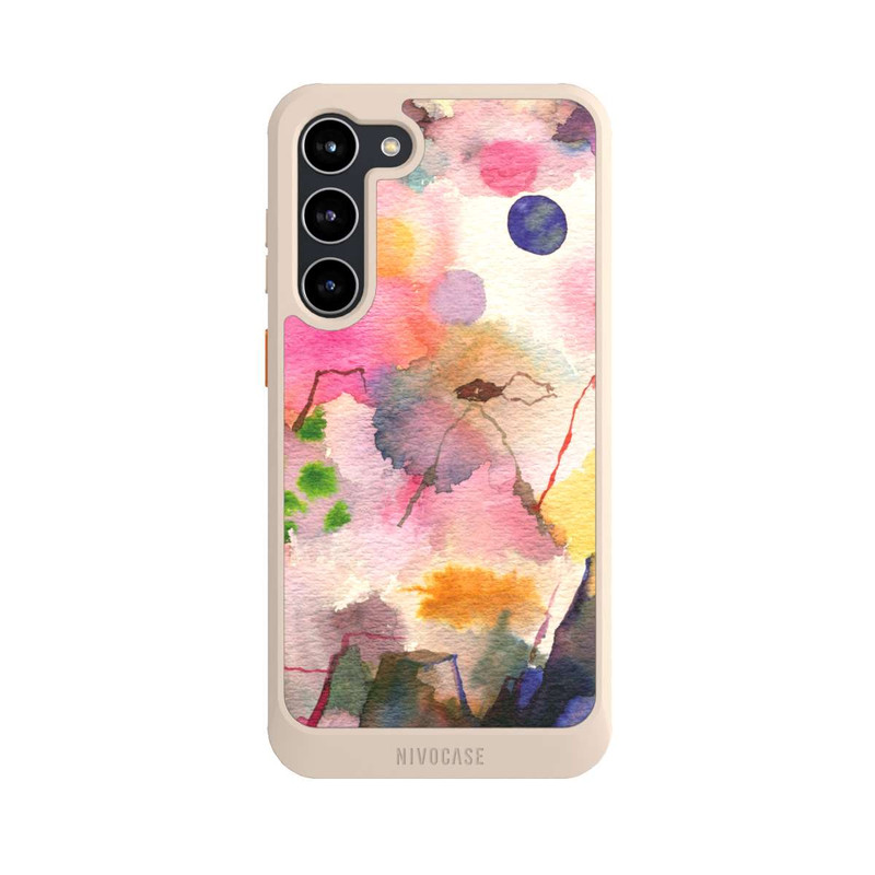 Galaxy S23 + NIVOcore Aquarell bunte Berge
