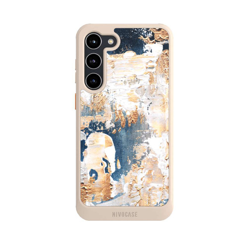 Samsung Galaxy S23+ NIVOcore Abstraktion Blau und Gold