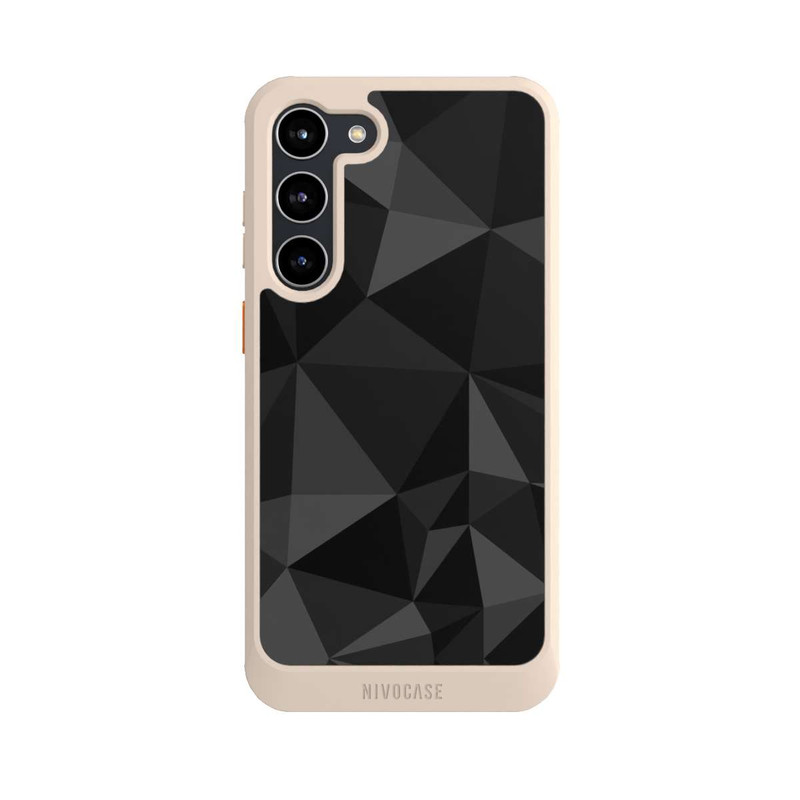 Galaxy S23 + NIVOcore Polygonmuster schwarz