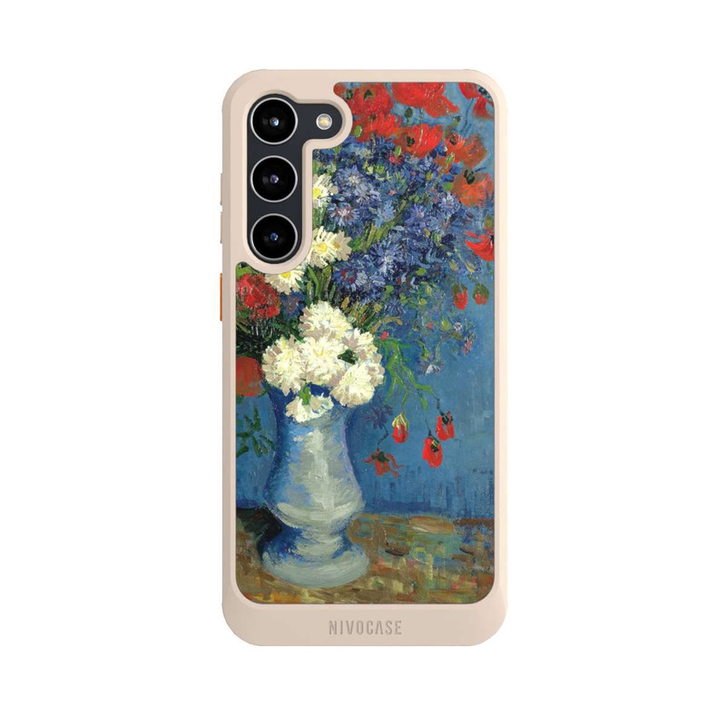 Galaxy S23 + NIVOcore Stillleben Vase mit Kornblumen und Mohnblumen von Vincent Van Gogh