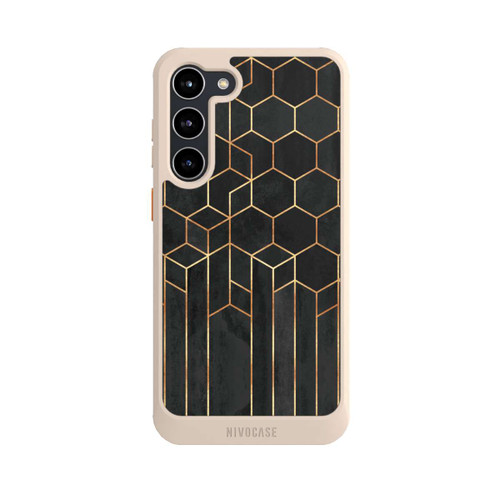 Samsung Galaxy S23+ NIVOcore Schwarze Sechsecke