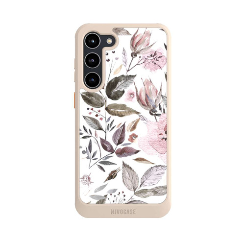 Samsung Galaxy S23+ NIVOcore Aquarell braune Rosenblüten