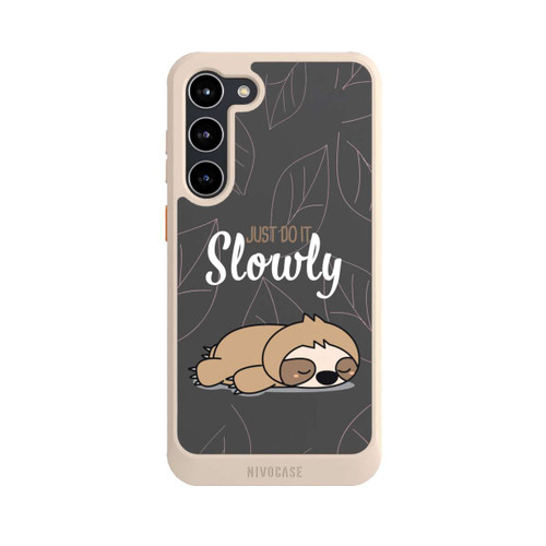 Samsung Galaxy S23+ NIVOcore Just Do It Slowly Sloth Grey