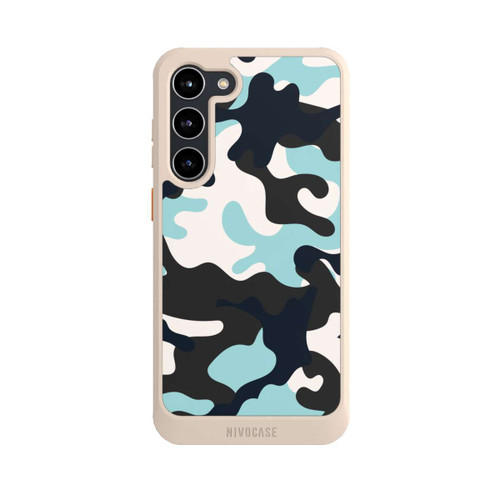 Samsung Galaxy S23+ NIVOcore Blaues Camouflage