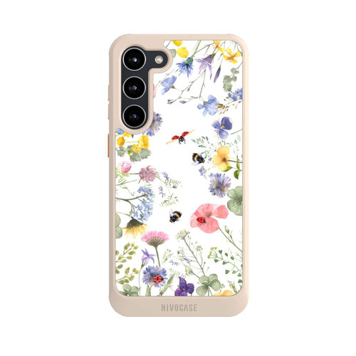 Samsung Galaxy S23+ NIVOcore Bunte Frühlingsblumen und Bienen