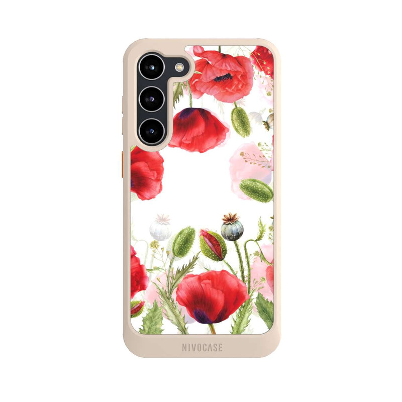 Galaxy S23 + NIVOcore Rahmen aus Mohnblumen