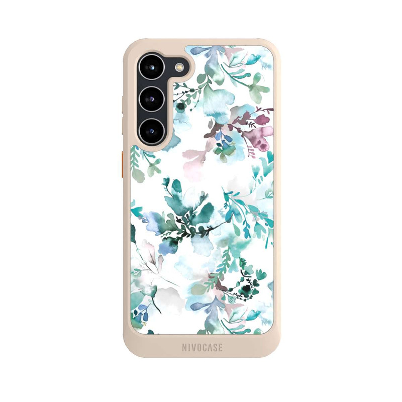 Galaxy S23 + NIVOcore Zarte Herbstblumen Eukalyptus