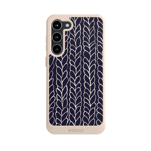 Samsung Galaxy S23+ NIVOcore gezeichnete Wollzöpfe Marine