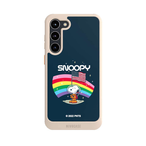 Samsung Galaxy S23+ NIVOcore Snoopy Weltraumreisender Regenbogen