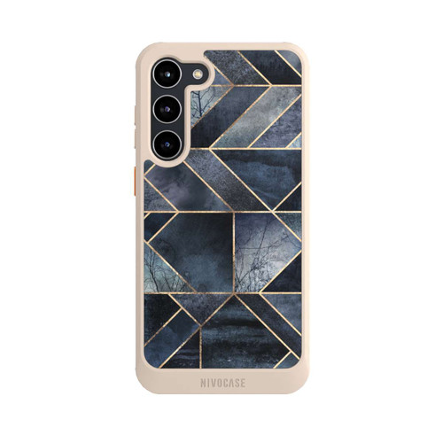 Samsung Galaxy S23+ NIVOcore Abstraktes Natur-Dunkelblau