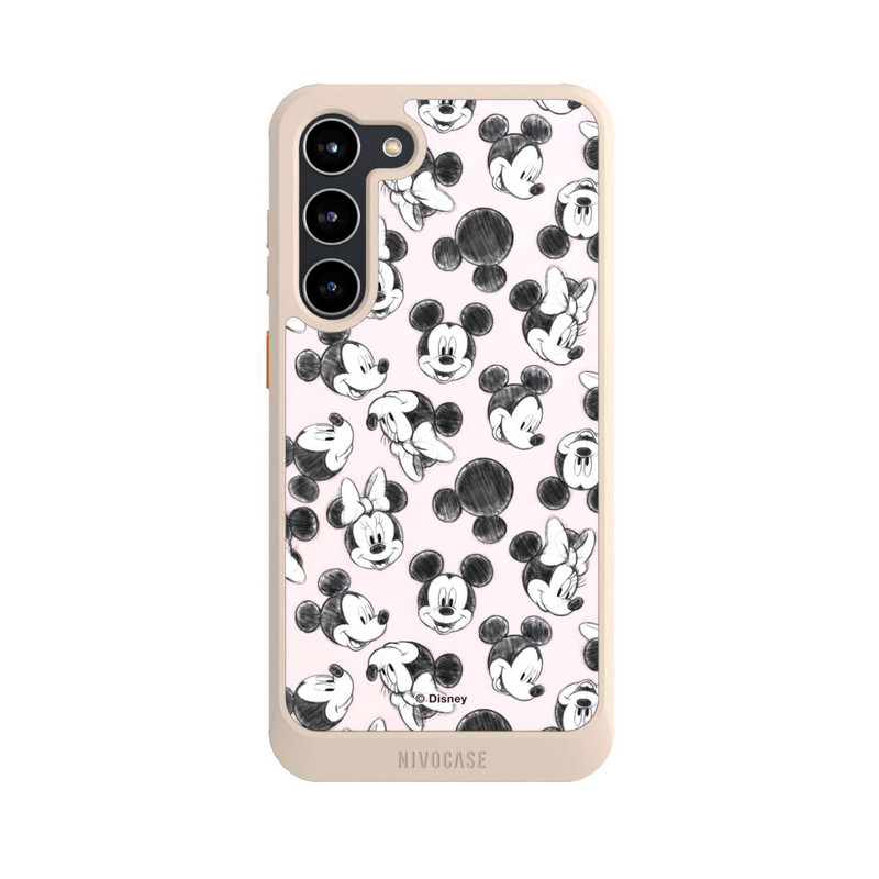 Galaxy S23 + NIVOcore Minnie & Mickey Viele Gesichter Pink