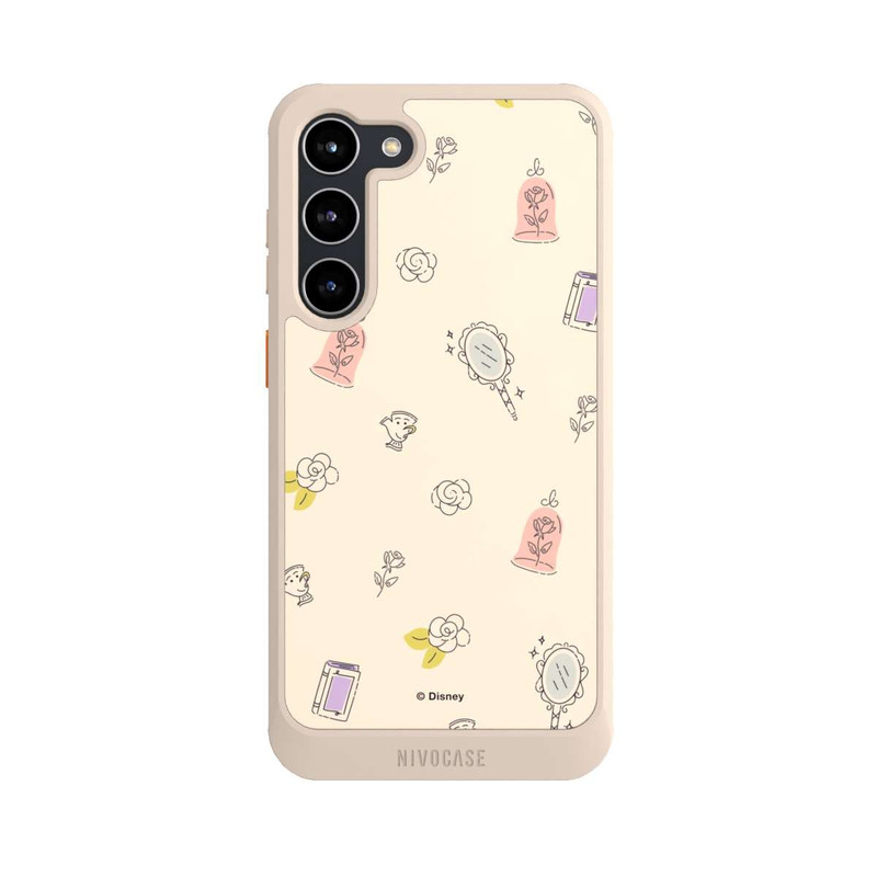 Galaxy S23 + NIVOcore Princess Accessoires Pattern Beige Disney Princess 