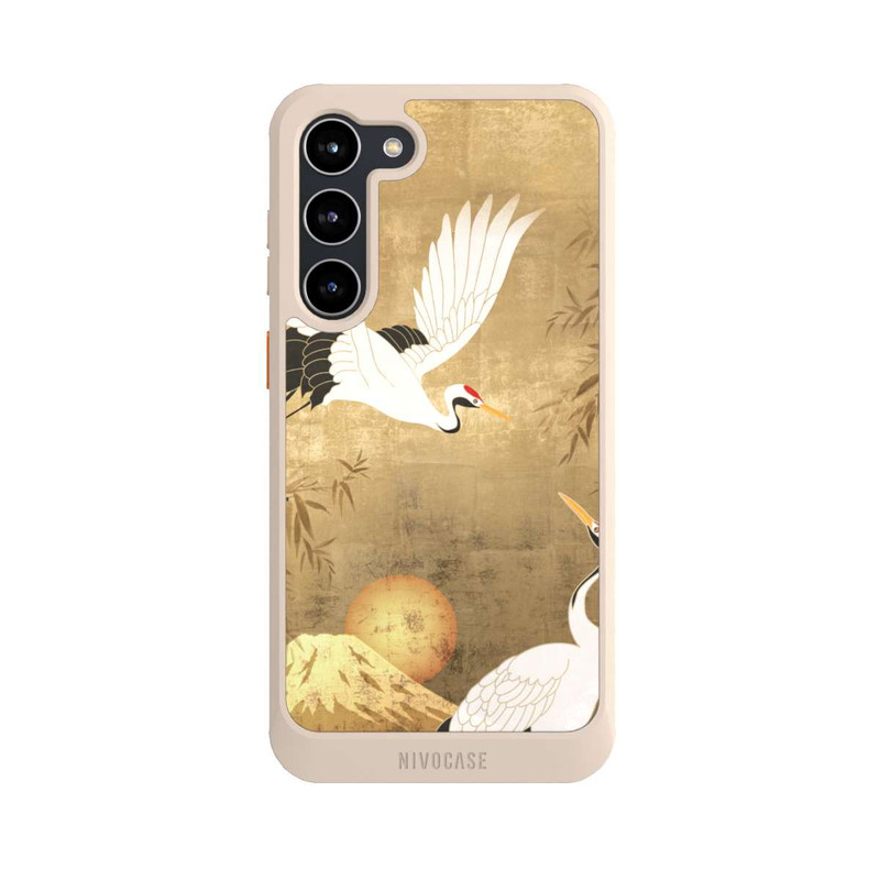 Galaxy S23 + NIVOcore Kraniche Gold Japan 1