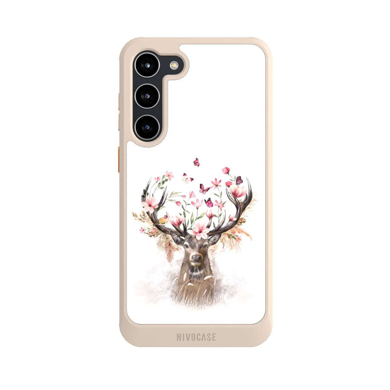 Galaxy S23 + NIVOcore Hirsch Blumen Geweih