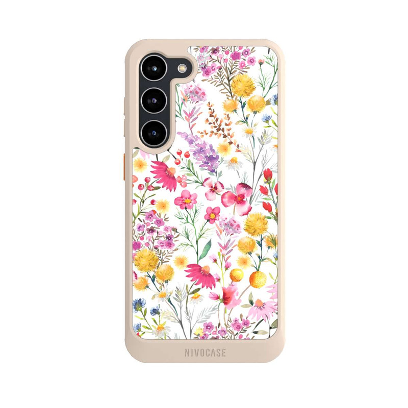 Galaxy S23 + NIVOcore Botanische Frühlingspflanzen