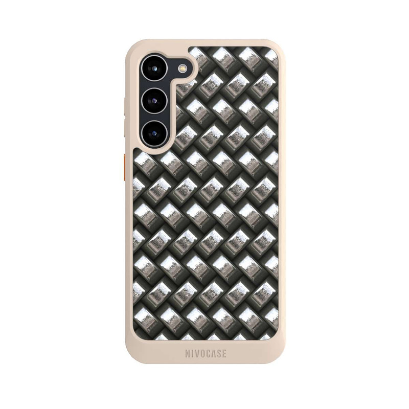 Galaxy S23 + NIVOcore Glamour Silver Metal