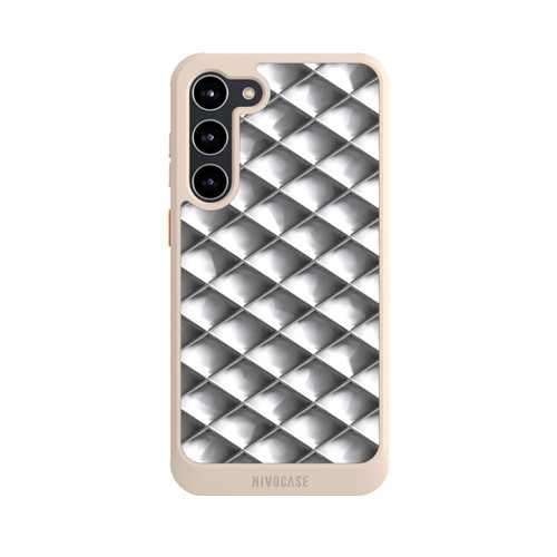 Samsung Galaxy S23+ NIVOcore Glamour Silver Squares