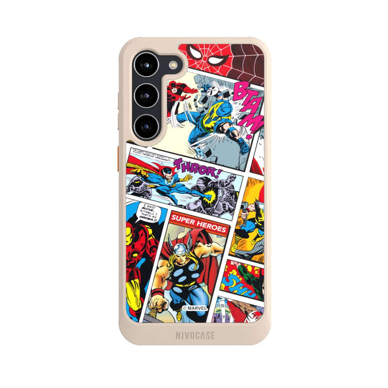 Galaxy S23 + NIVOcore Marvel Retro Comic Blue