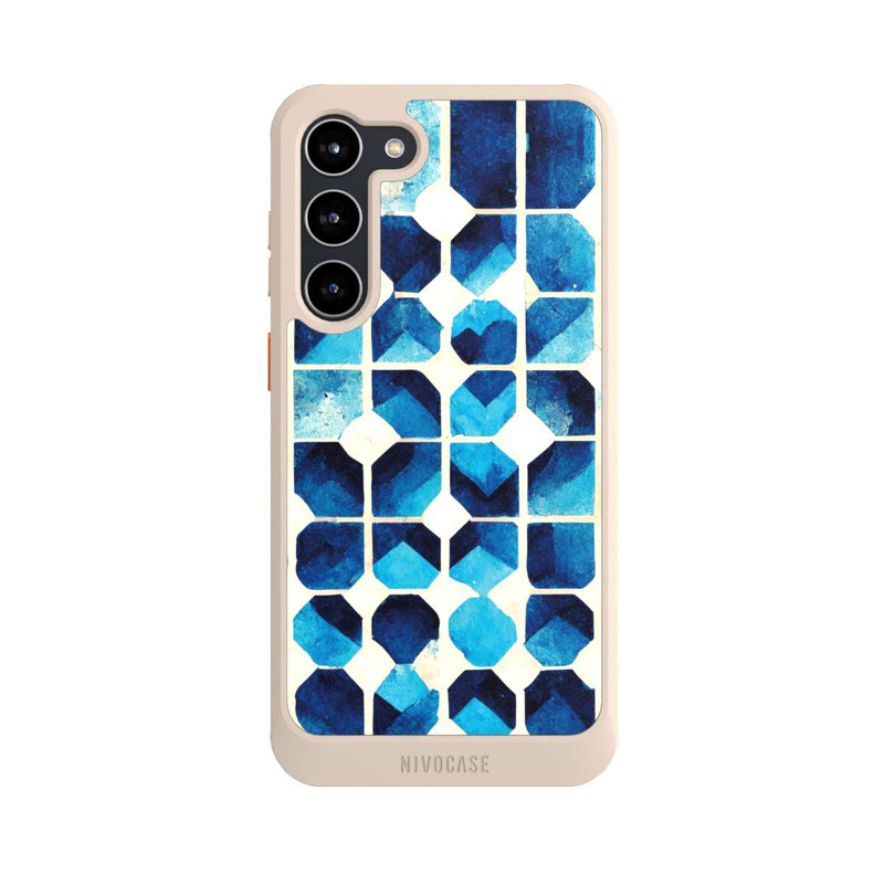 Galaxy S23 + NIVOcore Blaues Muster