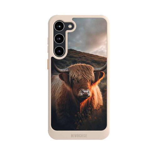 Samsung Galaxy S23+ NIVOcore Hochland Rind mit großen Hörnern mit KI
