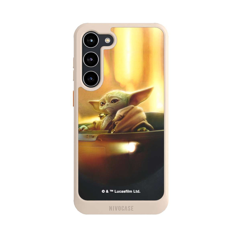 Galaxy S23 + NIVOcore Grogu In der Schwebegondel