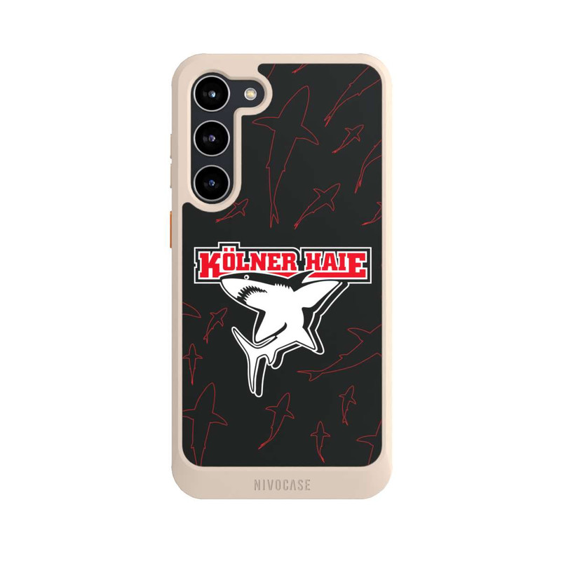 Galaxy S23 + NIVOcore Haie Muster Rot