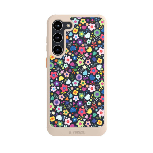Samsung Galaxy S23+ NIVOcore Psychedelic Flowers Multi Black