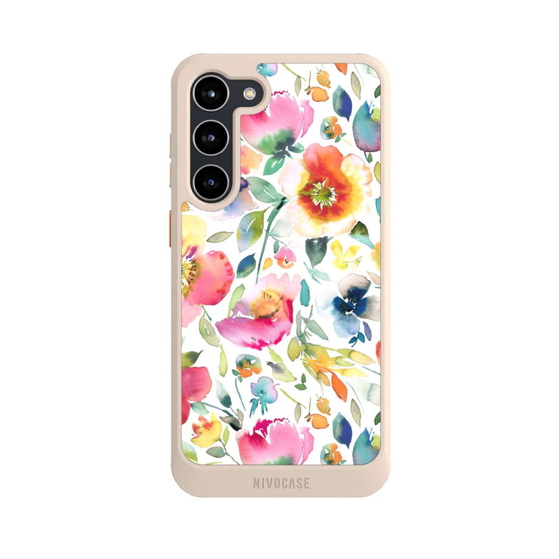 Galaxy S23 + NIVOcore Psychedelic Poppies Multicolor