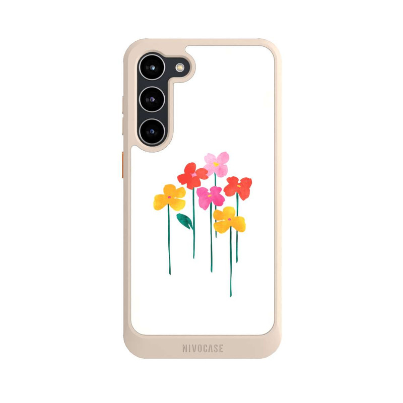 Galaxy S23 + NIVOcore Kleine glückliche Blumen