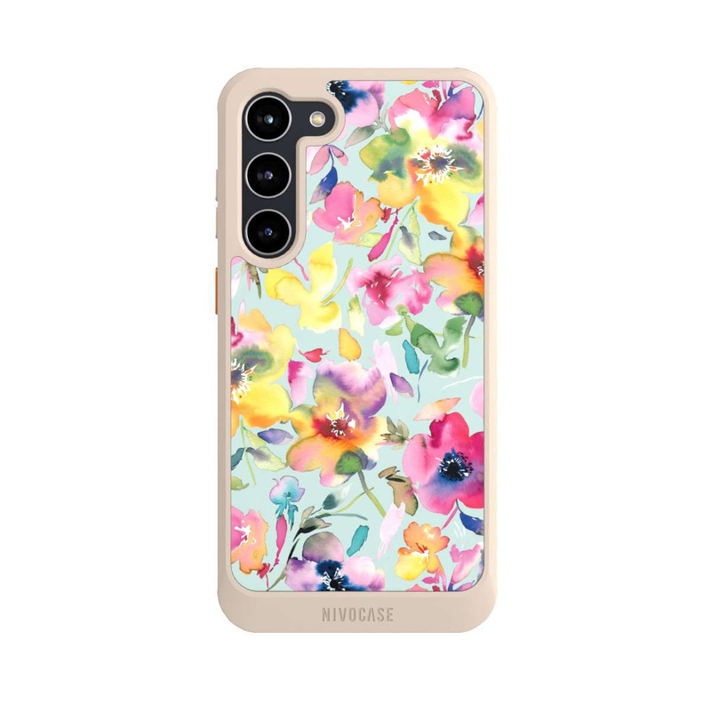 Galaxy S23 + NIVOcore Künstlerischer Sommer Psychedelic Floral