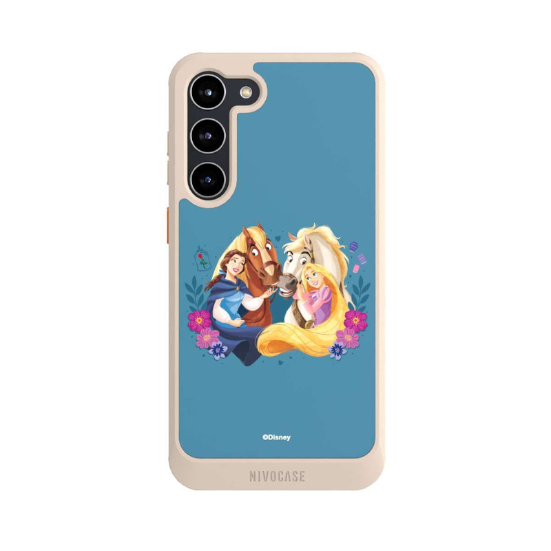 Galaxy S23 + NIVOcore Disney Prinzessinnen Belle and Rapunzel mit Pferden