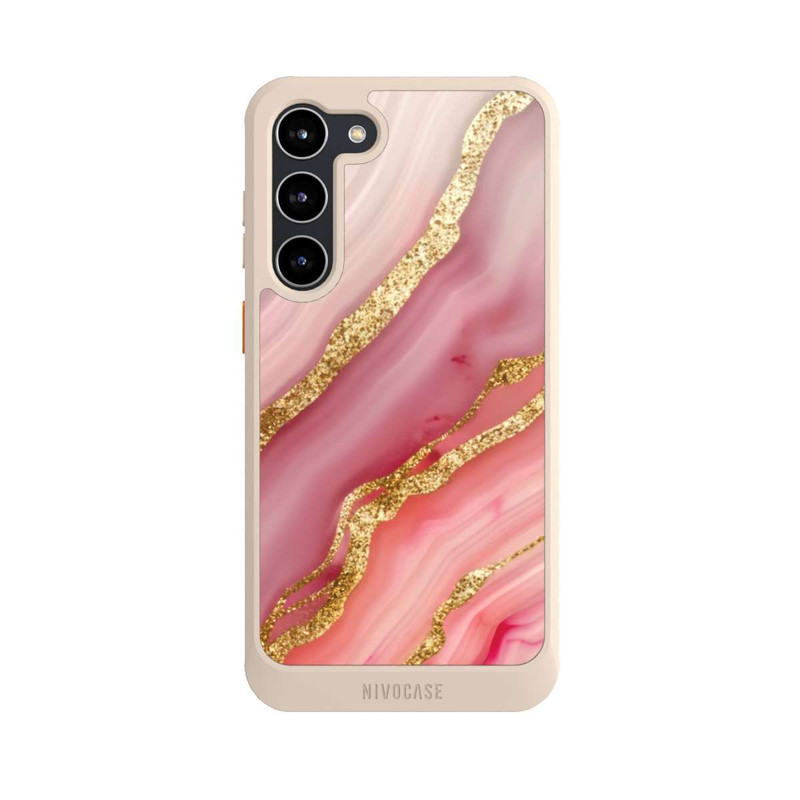 Galaxy S23 + NIVOcore Gold Marmor