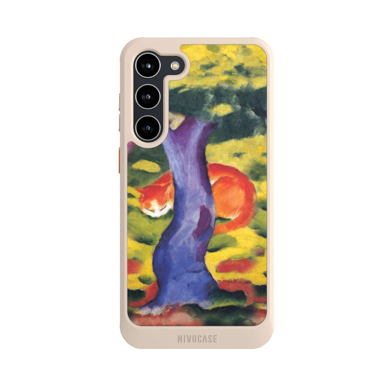 Galaxy S23 + NIVOcore Katze hinter Einem Baum von Franz Marc