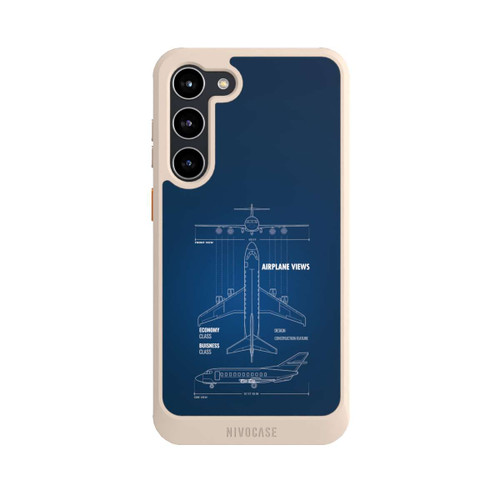 Samsung Galaxy S23+ NIVOcore Flugzeug-Wireframe