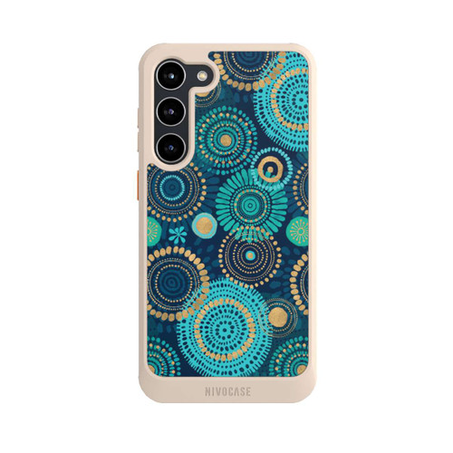 Samsung Galaxy S23+ NIVOcore Blockprint India Teal Gold