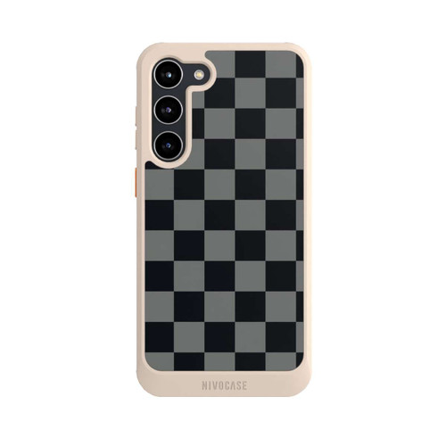 Samsung Galaxy S23+ NIVOcore Schachbrett Schwarz Grau