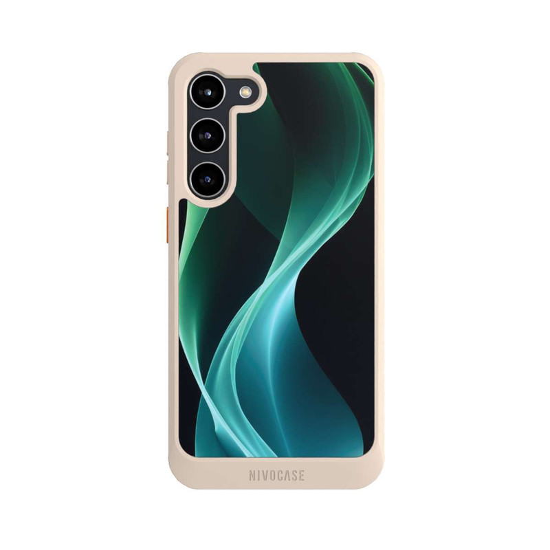 Galaxy S23 + NIVOcore Grüner Hintergrund modern