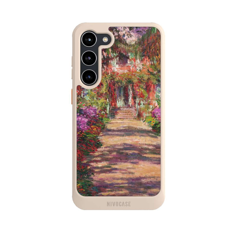 Galaxy S23 + NIVOcore Eine Allee in Monets Garten in Giverny by Claude Monet